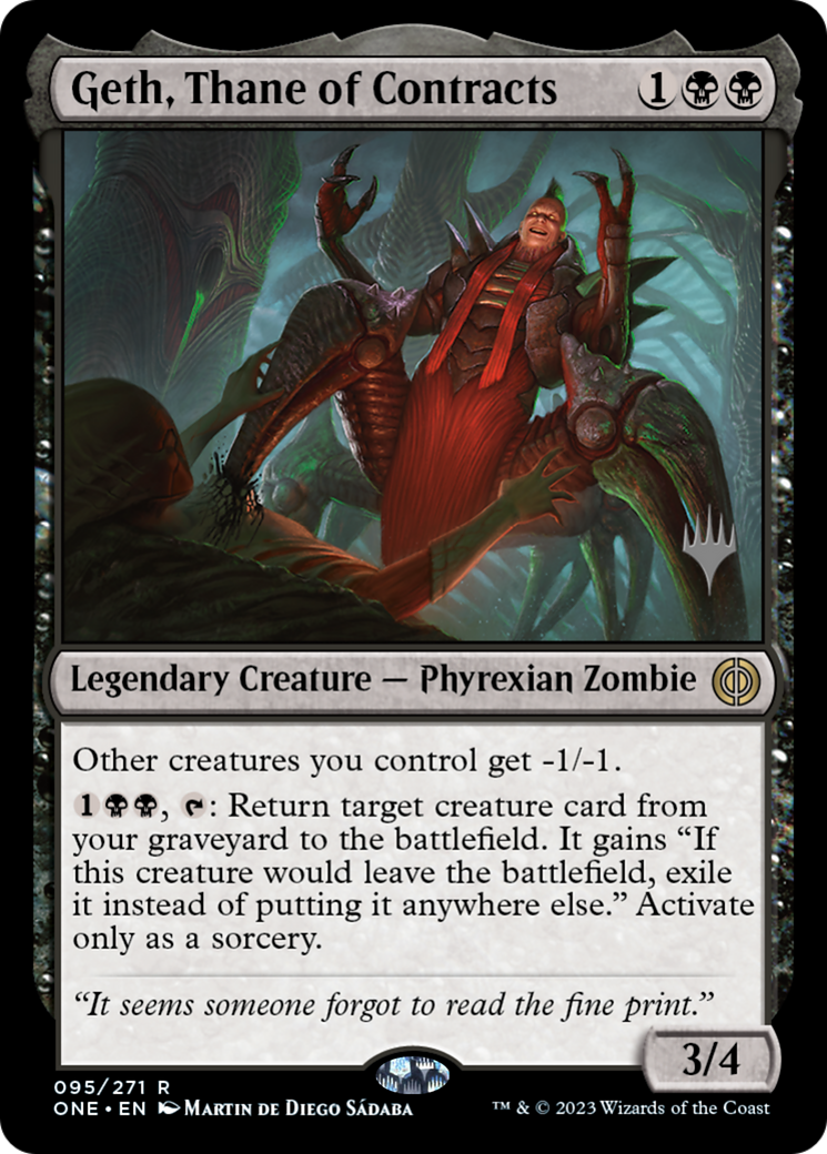 Image of Geth, Thane of Contracts (PPONE-095) - Phyrexia: All Will Be One Promos