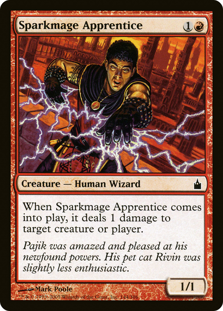 Image of Sparkmage Apprentice (RAV-144) - Ravnica: City of Guilds