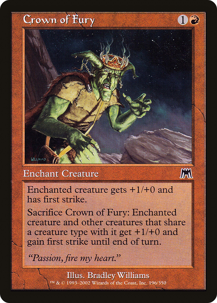 Image of Crown of Fury (ONS-196) - Onslaught Foil