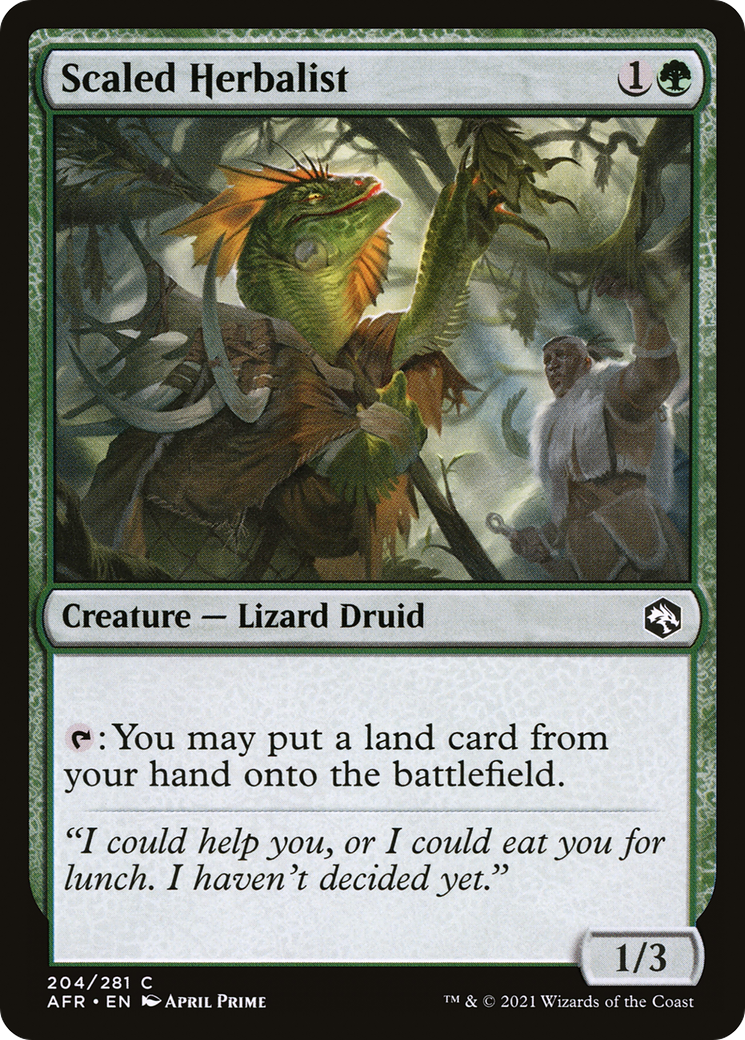 Image of Scaled Herbalist (AFR-204) - Adventures in the Forgotten Realms
