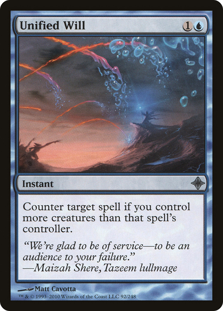 Image of Unified Will (ROE-092) - Rise of the Eldrazi Foil