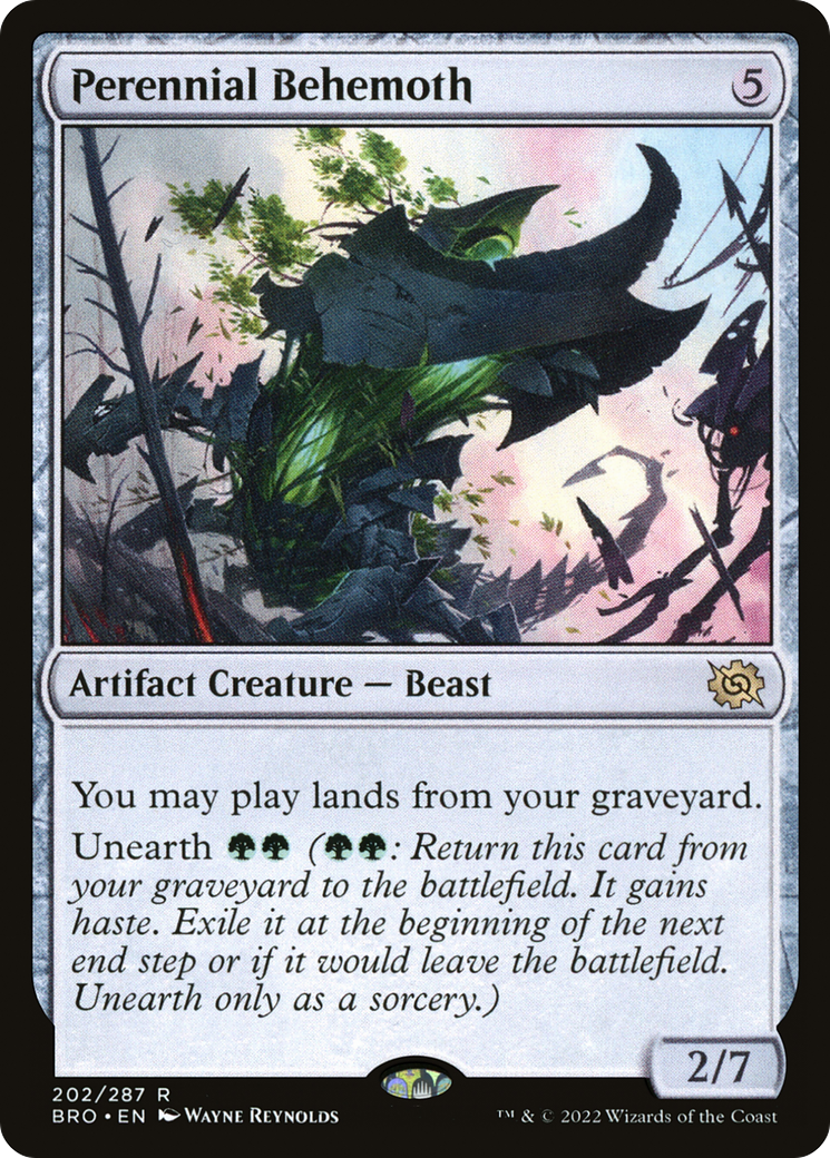 Image of Perennial Behemoth (BRO-202) - The Brothers' War Foil