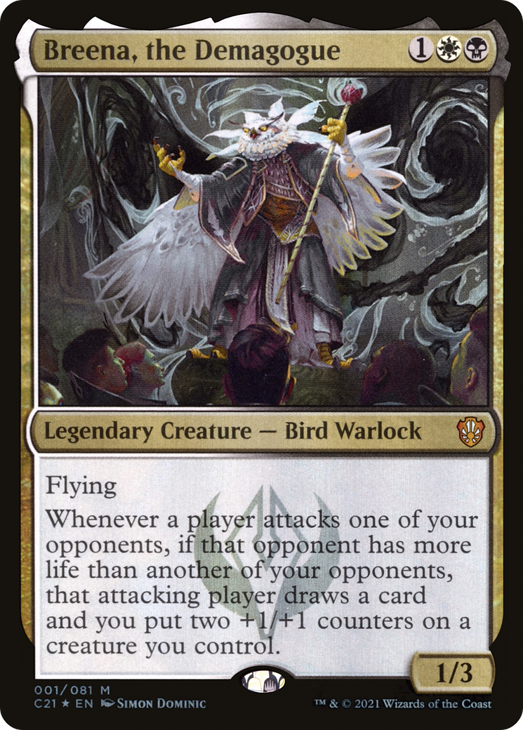 Image of Breena, the Demagogue (C21-001) - Commander 2021 Foil