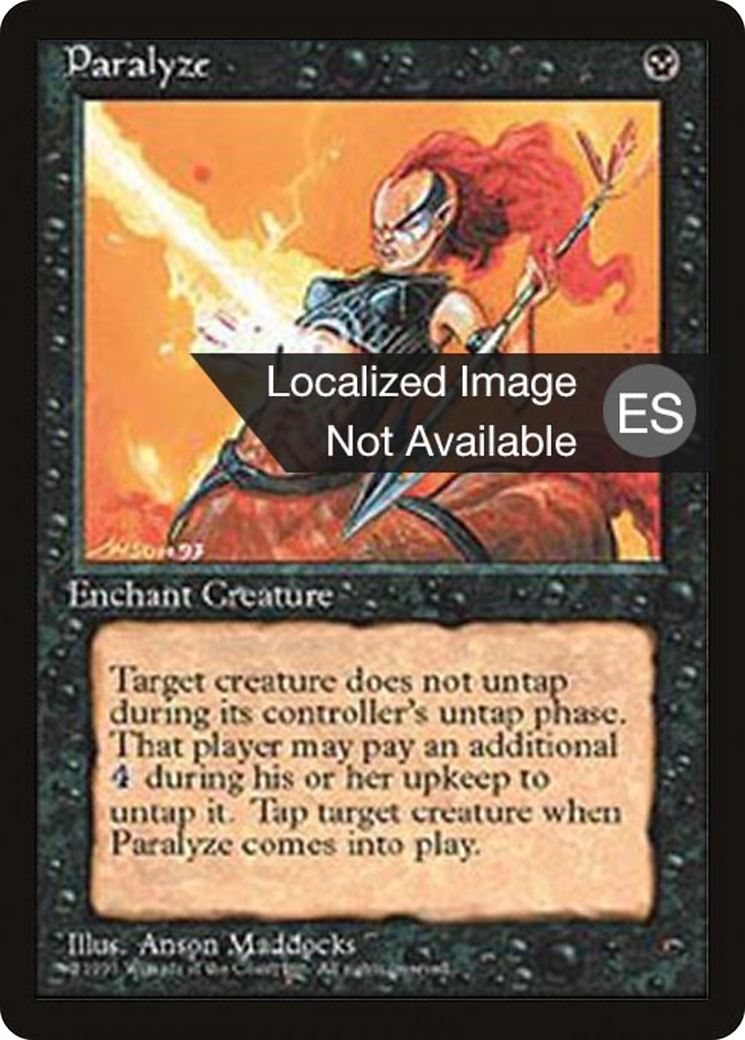 Image of Paralyze (4BB-) - Fourth Edition Foreign Black Border