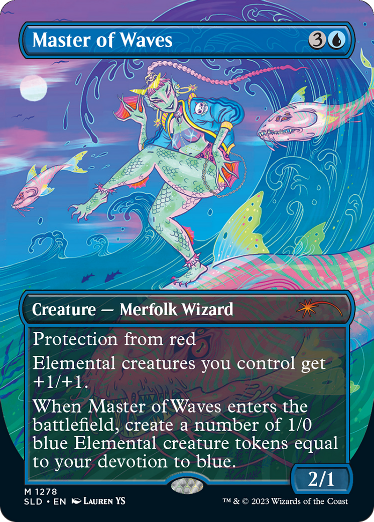 Image of Master of Waves (SLD-1278) - Secret Lair Drop (Borderless)