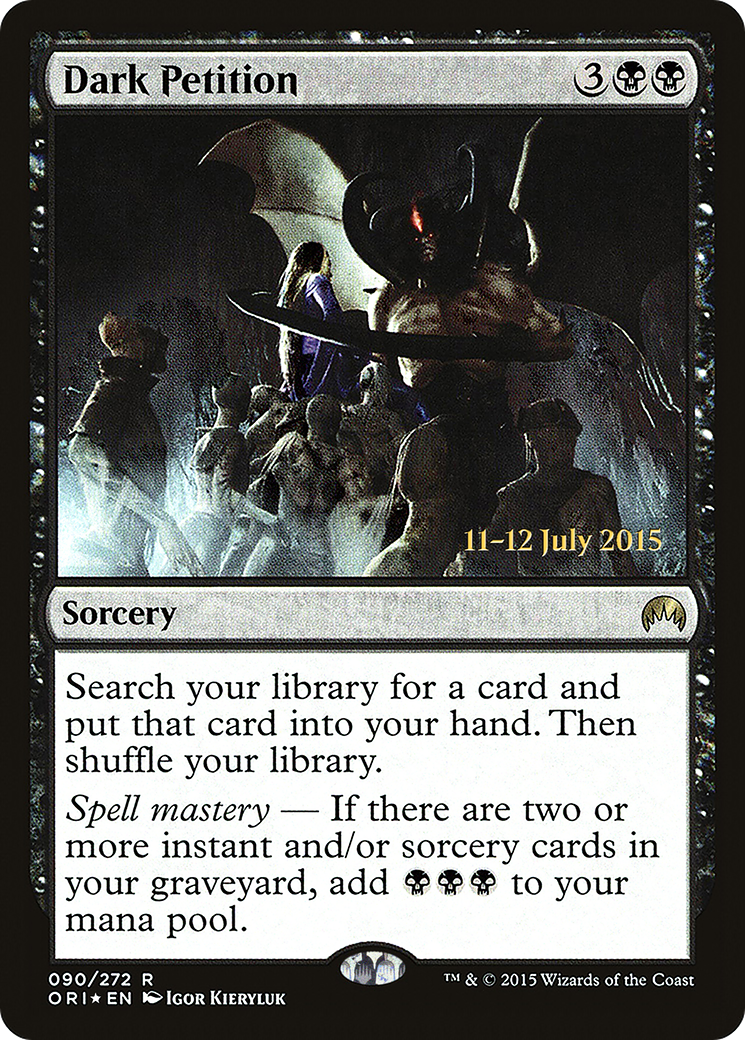 Image of Dark Petition (PRE-90S) - Magic Origins Promos Foil