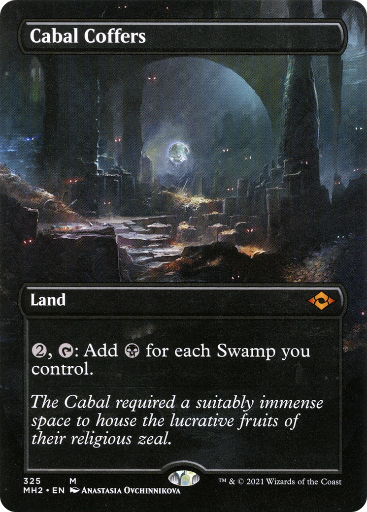 Image of Cabal Coffers (Borderless) (MH2-325) - Modern Horizons 2 (Borderless) Foil