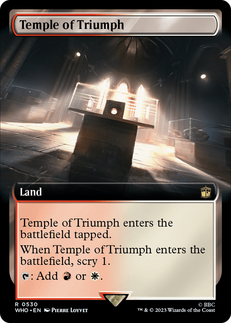 Image of Temple of Triumph (Extended Art) (WHO-530) - Doctor Who: (Extended Art) Foil