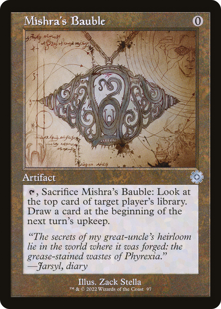 Image of Mishra's Bauble (Schematic) (BRR-097) - The Brothers' War Retro Artifacts Foil