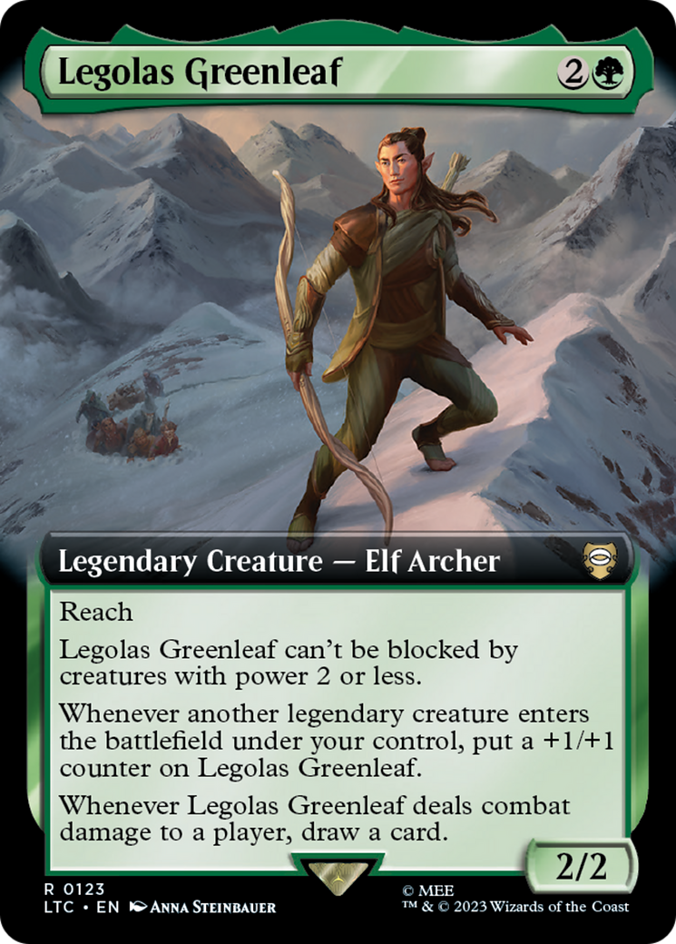 Image of Legolas Greenleaf (Extended Art) (LTC-123) - Tales of Middle-earth Commander: (Extended Art)