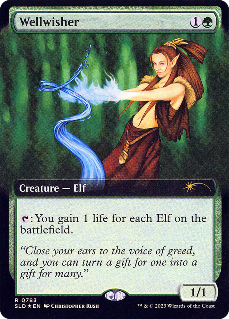 Image of Wellwisher (Extended Art) (SLD-783) - Secret Lair Drop: (Extended Art) Foil