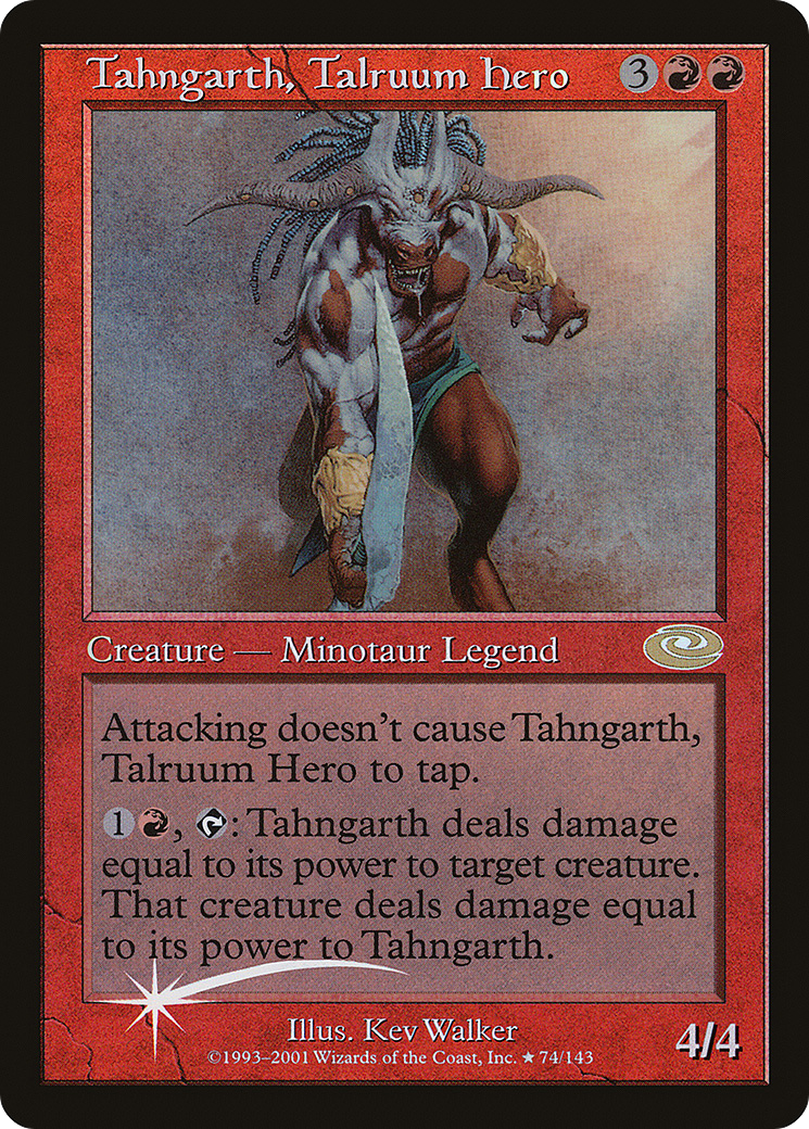 Image of Tahngarth, Talruum Hero (Alt. Art Foil) (PLS-074) - Planeshift