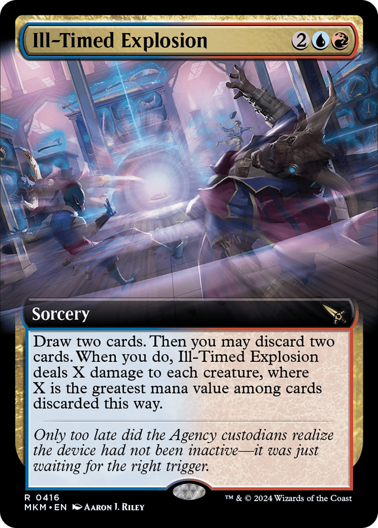 Image of Ill-Timed Explosion (Extended Art) (MKM-416) - Murders at Karlov Manor: (Extended Art) Foil