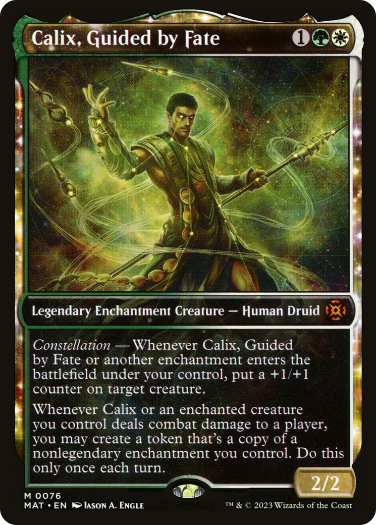 Image of Calix, Guided by Fate (Showcase) (MAT-076) - March of the Machine: The Aftermath: (Showcase, enchantment)