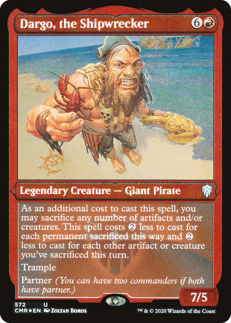 Image of Dargo, the Shipwrecker (Foil Etched) (CMR-572) - Commander Legends Foil