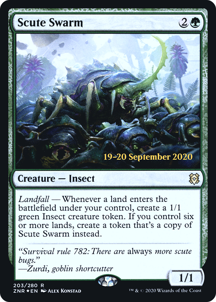 Image of Scute Swarm (PRE-203S) - Zendikar Rising Promos Foil
