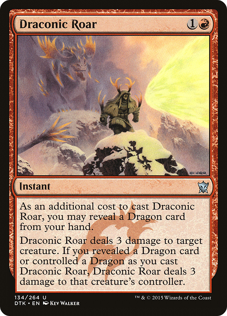 Image of Draconic Roar (DTK-134) - Dragons of Tarkir