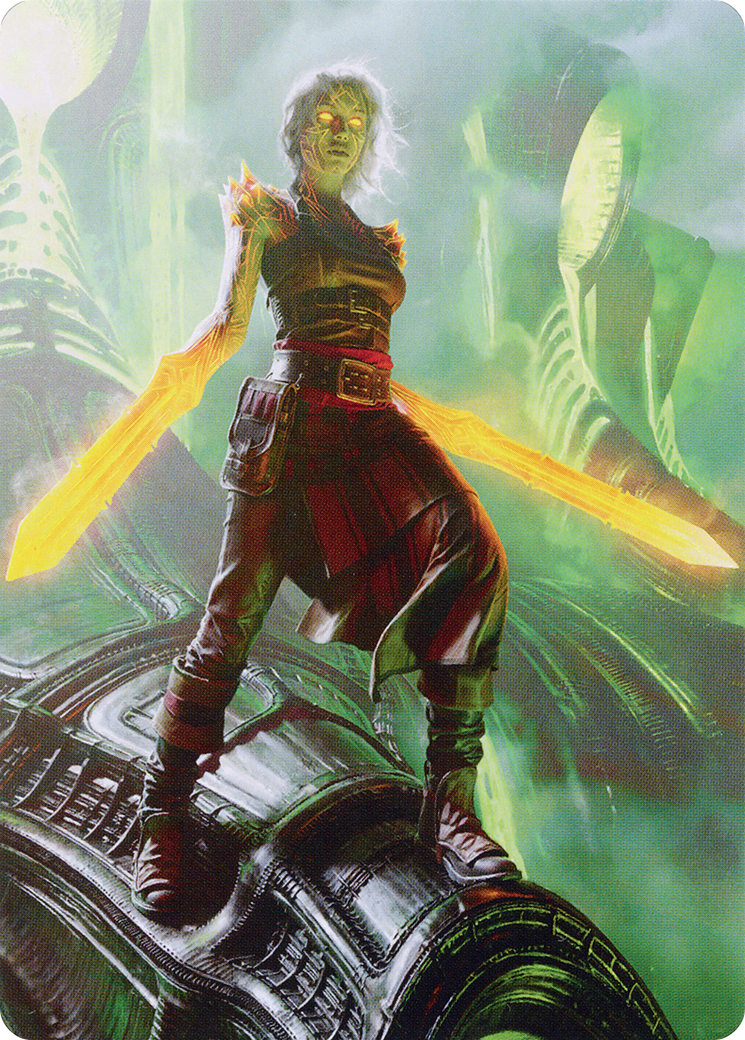 Image of Nahiri, the Unforgiving // Nahiri, the Unforgiving (AONE-051) - Phyrexia: All Will Be One Art Series (Borderless) Foil