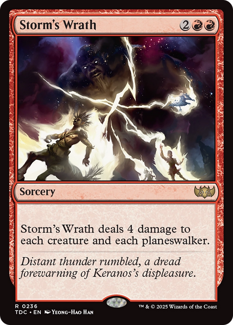 Image of Storm's Wrath (TDC-236) - Commander: Tarkir: Dragonstorm