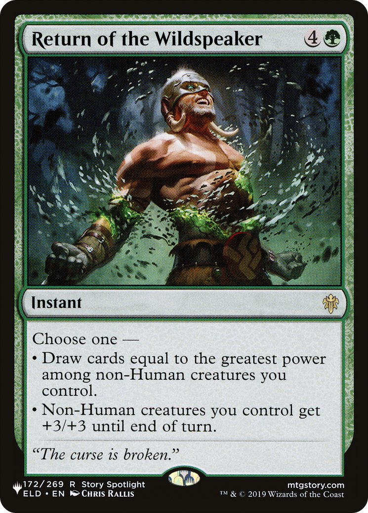 Image of Return of the Wildspeaker (LIST-ELD-172) - The List