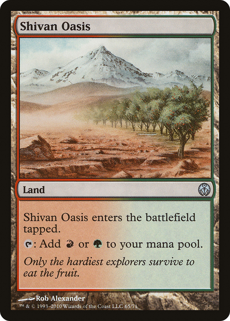 Image of Shivan Oasis (DDE-065) - Duel Decks: Phyrexia vs. the Coalition
