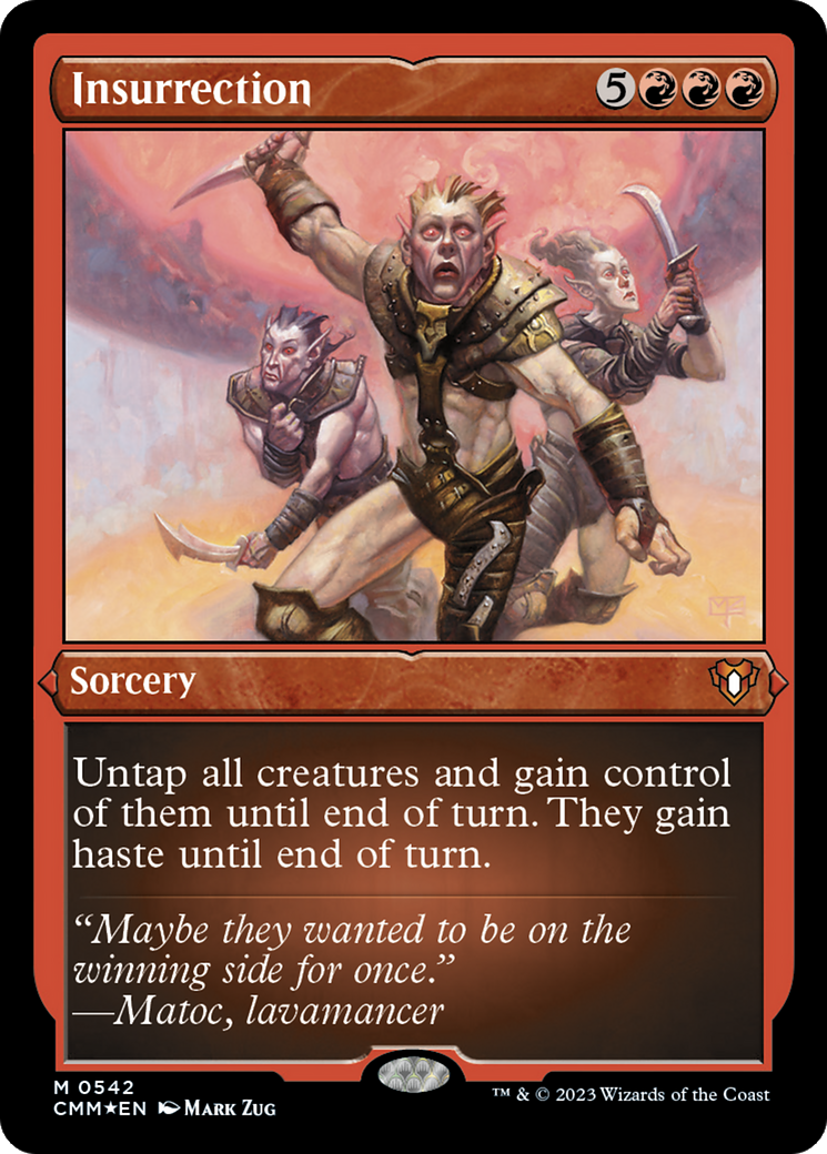 Image of Insurrection (CMM-542) - Commander Masters Etched Foil
