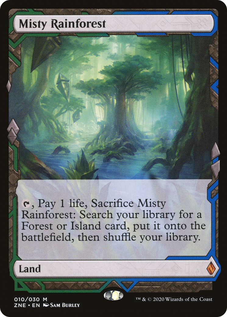 Image of Misty Rainforest (ZNE-010) - Zendikar Rising Expeditions Foil
