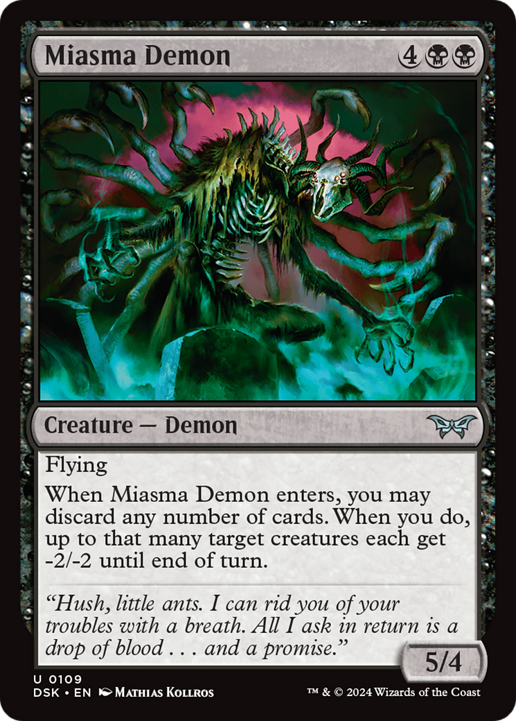 Image of Miasma Demon (DSK-109) - Duskmourn: House of Horror Foil