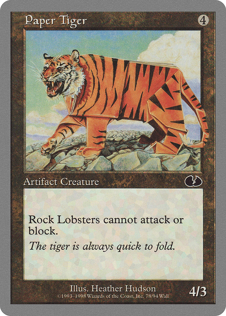 Image of Paper Tiger (UGL-078) - Unglued