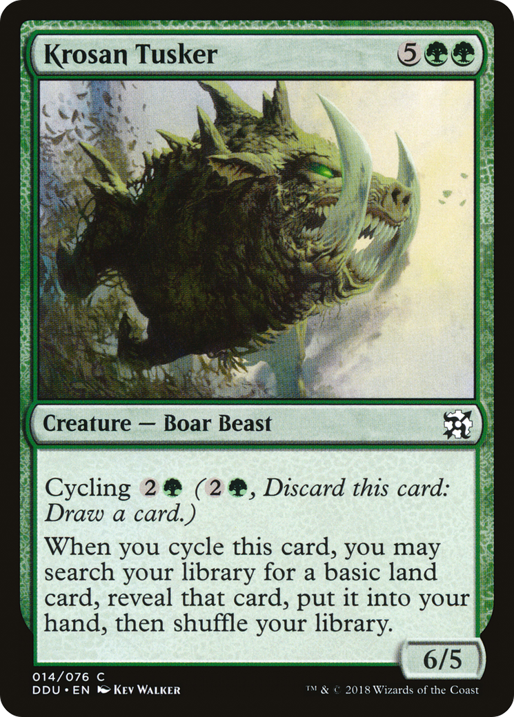Image of Krosan Tusker (DDU-014) - Duel Decks: Elves vs. Inventors