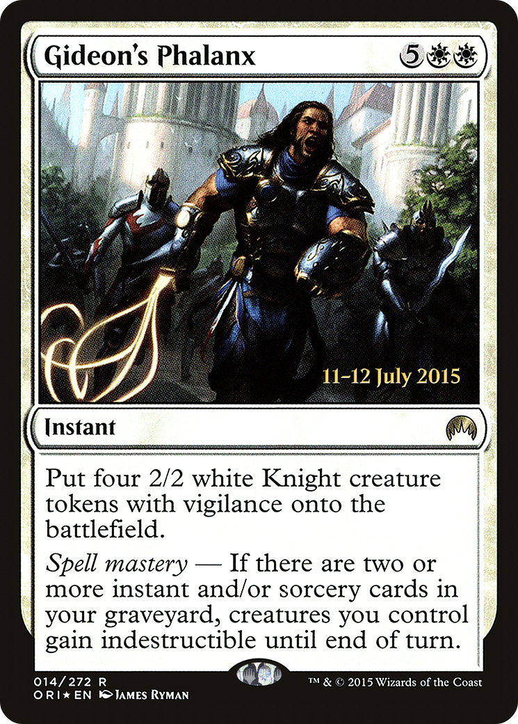 Image of Gideon's Phalanx (PRE-14S) - Magic Origins Promos Foil