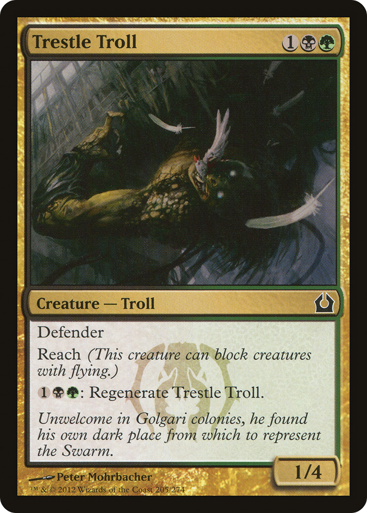 Image of Trestle Troll (RTR-205) - Return to Ravnica Foil