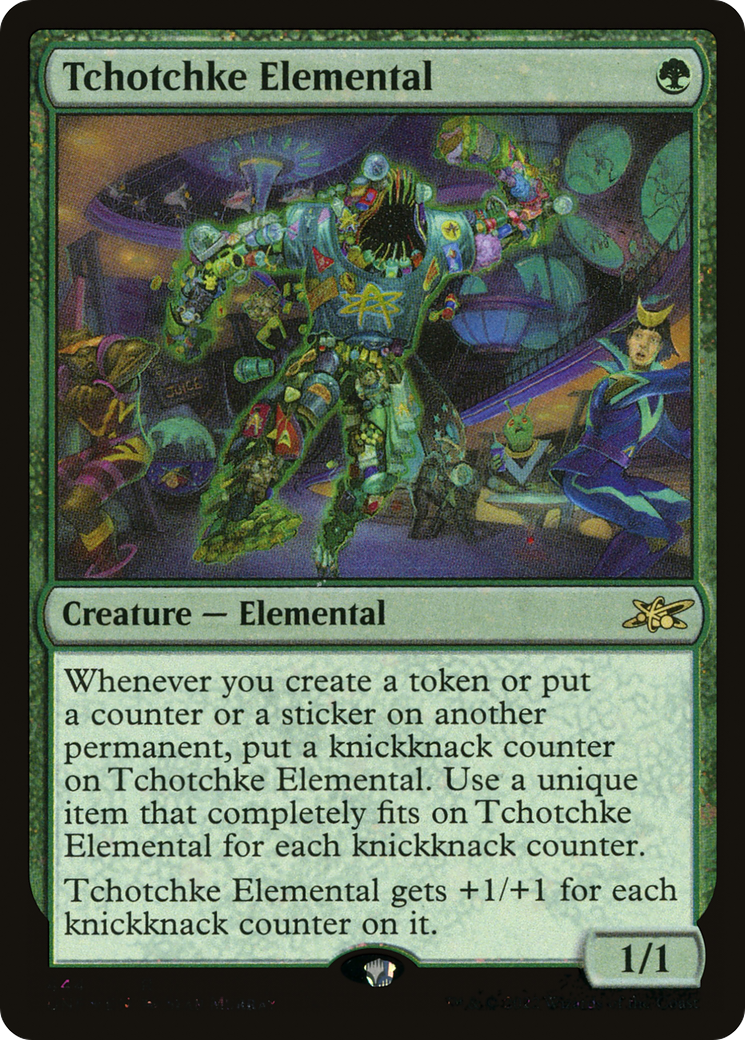 Image of Tchotchke Elemental (Galaxy Foil) (UNF-444) - Unfinity Foil