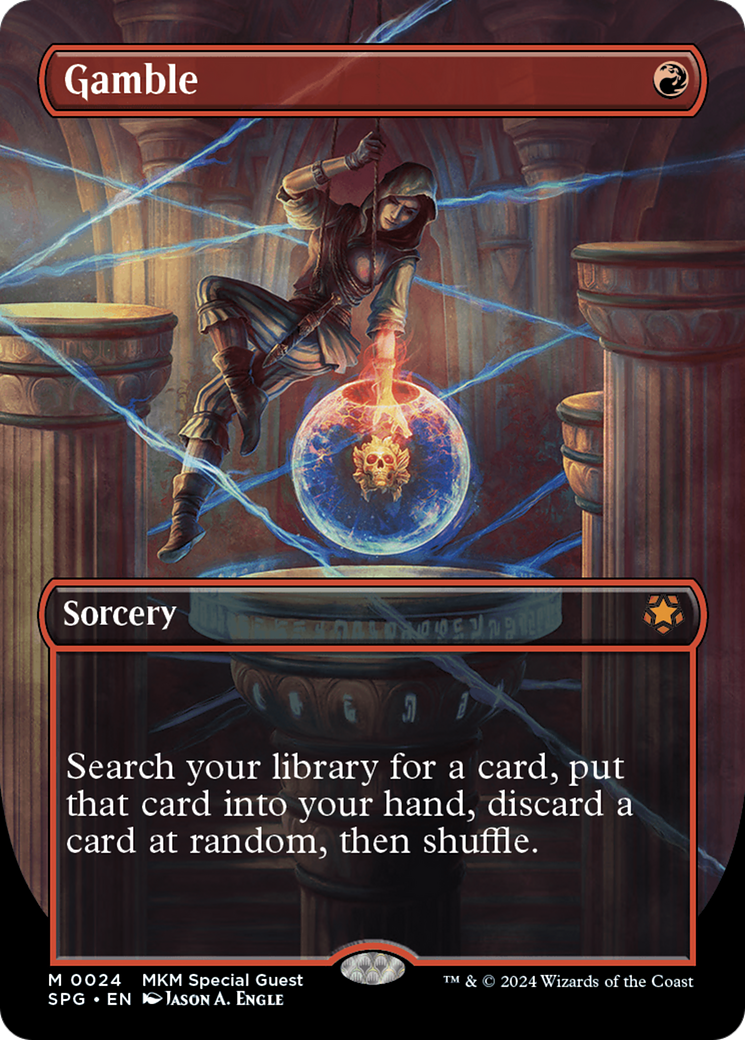 Image of Gamble (Borderless) (SPG-024) - Special Guests (Borderless) Foil