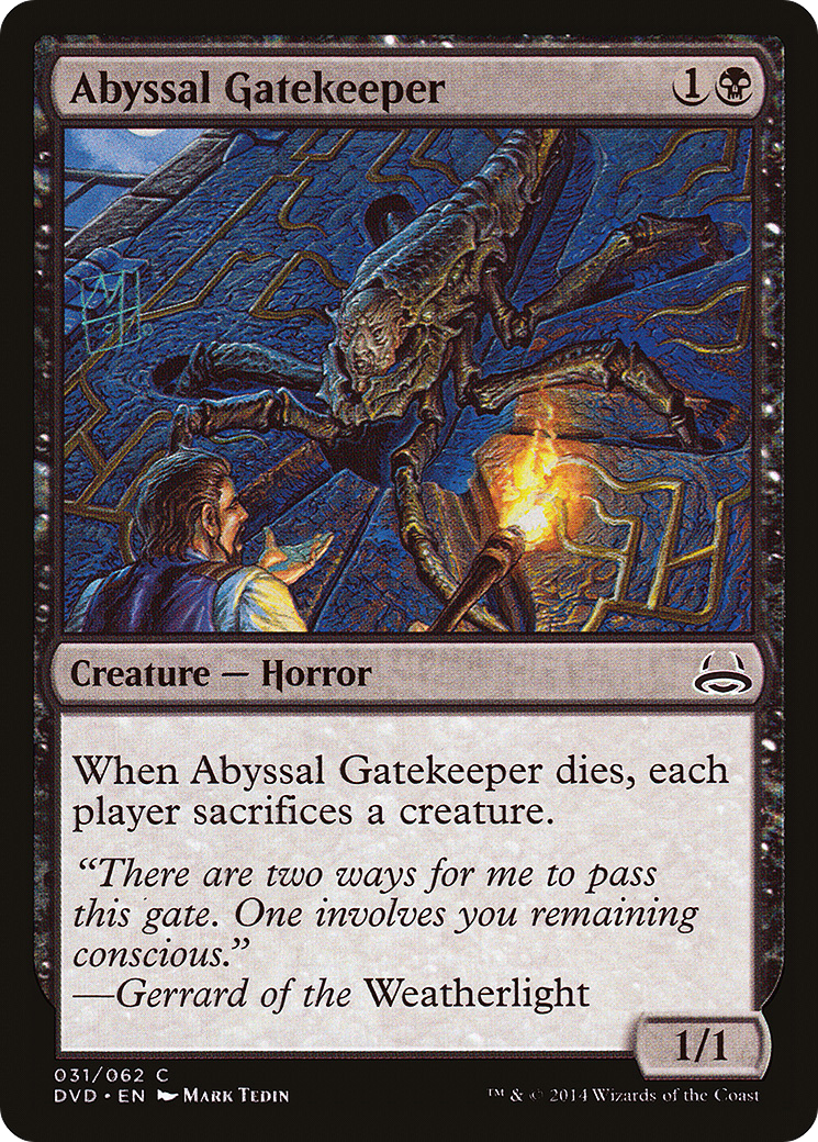 Image of Abyssal Gatekeeper (DD3-031) - Duel Decks Anthology: Divine vs. Demonic