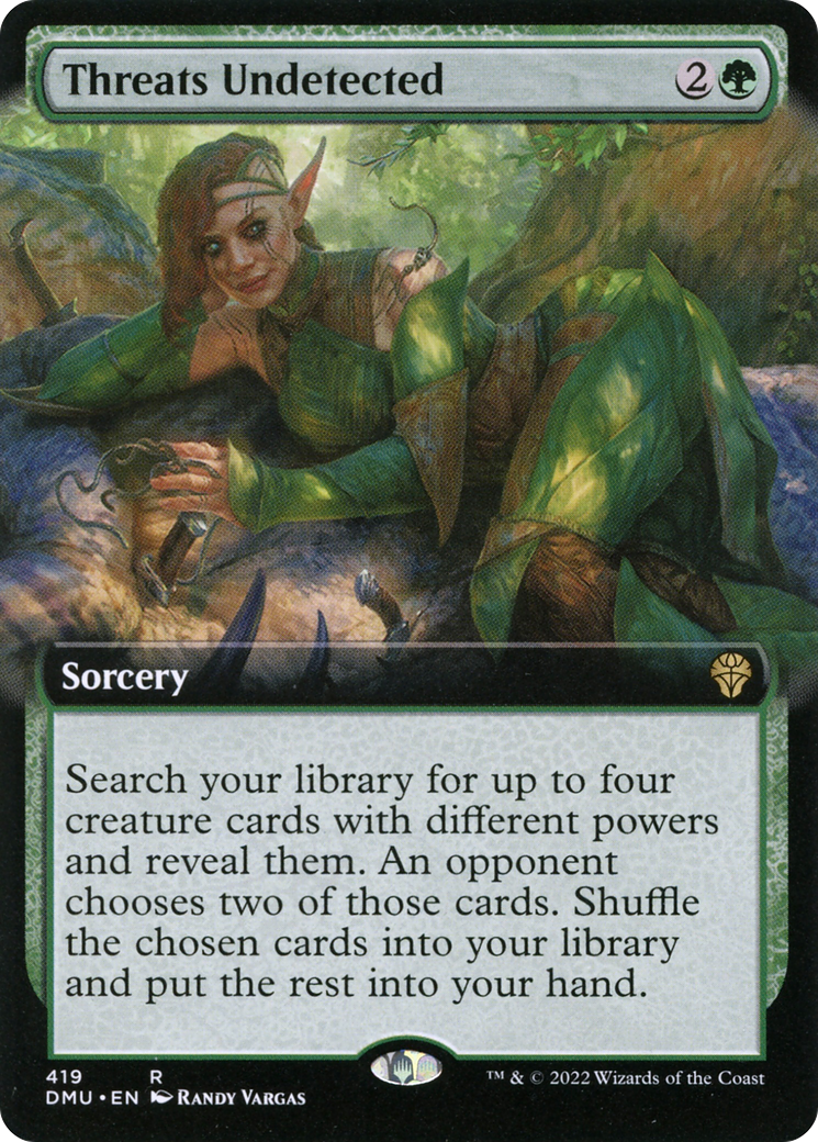 Image of Threats Undetected (Extended Art) (DMU-419) - Dominaria United: (Extended Art) Foil