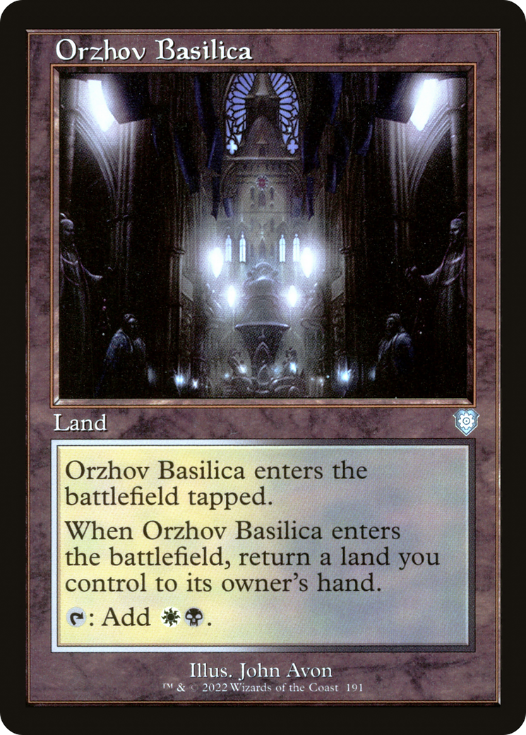Image of Orzhov Basilica (Retro Frame) (BRC-191) - The Brothers' War Commander