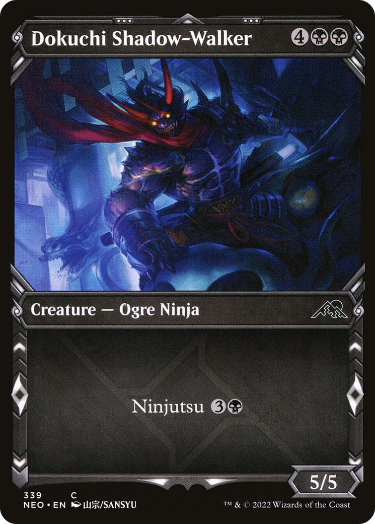 Image of Dokuchi Shadow-Walker (Showcase) (NEO-339) - Kamigawa: Neon Dynasty: (Showcase)