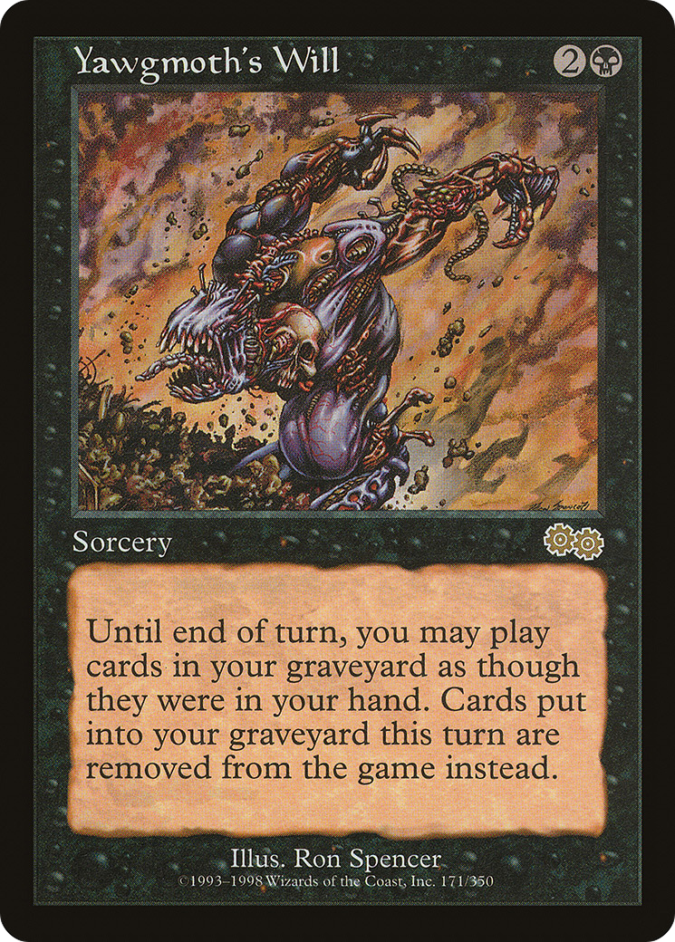 Image of Yawgmoth's Will (USG-171) - Urza's Saga