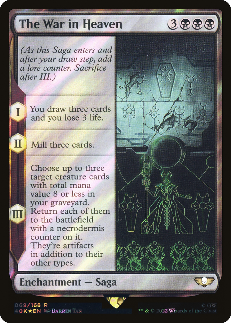 Image of The War in Heaven (Surge Foil) (40K-069) - Warhammer 40,000 Commander Foil