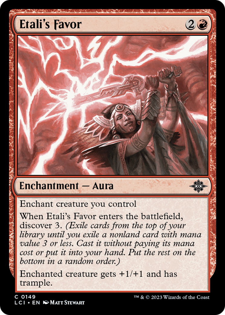 Image of Etali's Favor (LCI-149) - The Lost Caverns of Ixalan Foil