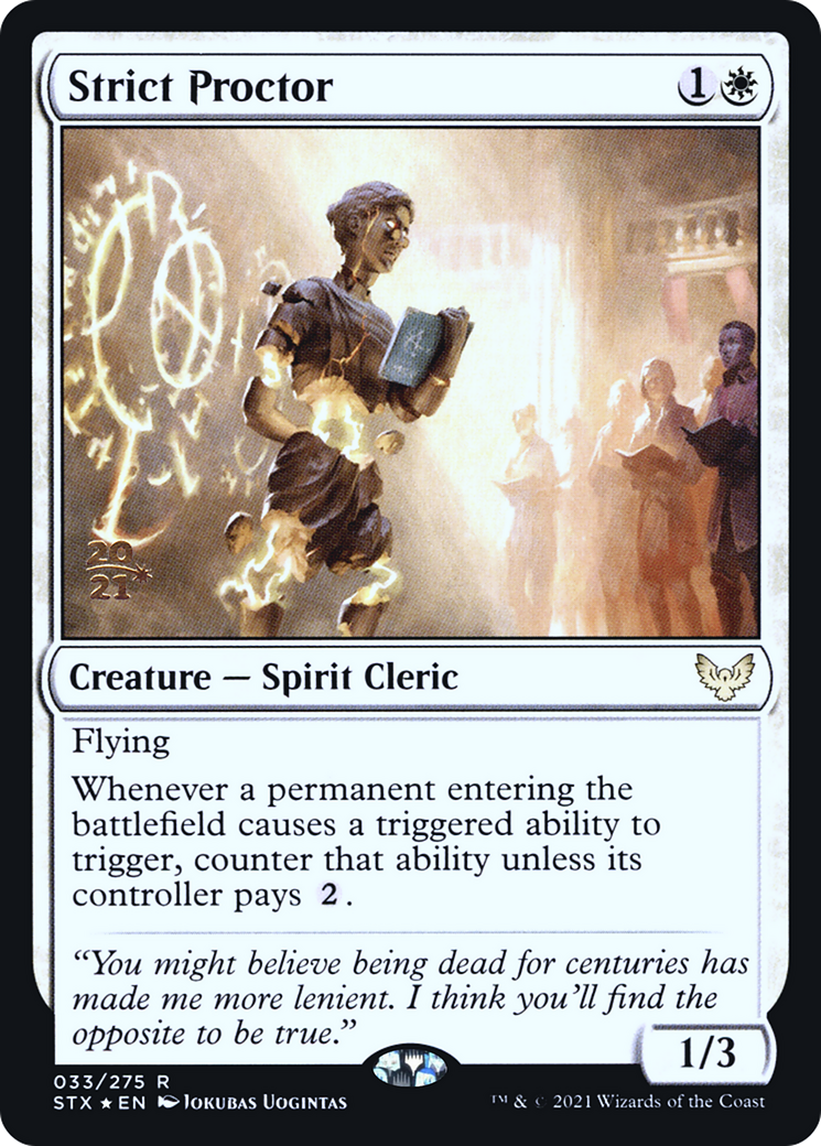 Image of Strict Proctor (PRE-033) - Strixhaven: School of Mages Promos Foil