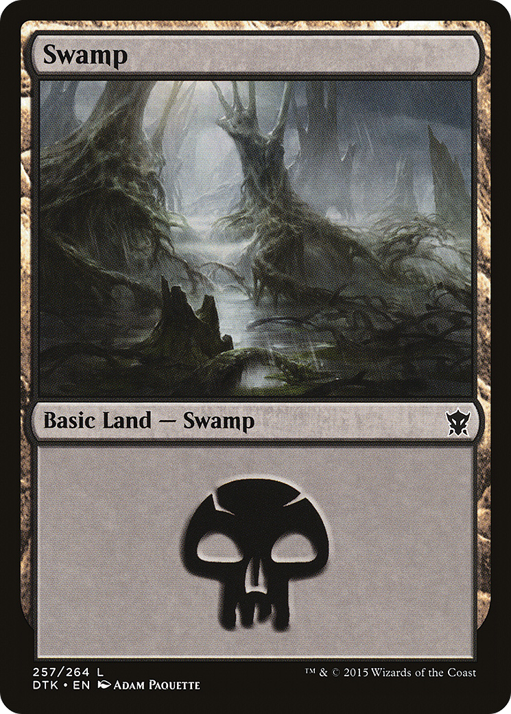 Image of Swamp (257) (DTK-257) - Dragons of Tarkir