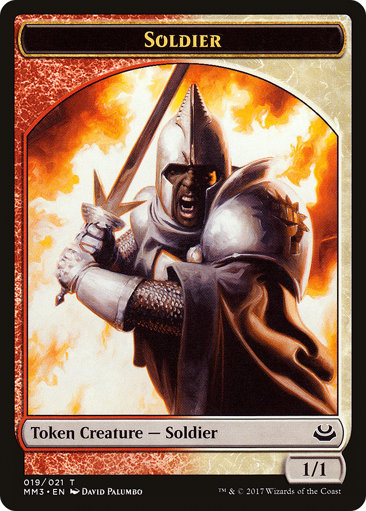 Image of Soldier Token (Red/White) (MM3-019) - Modern Masters 2017 Tokens
