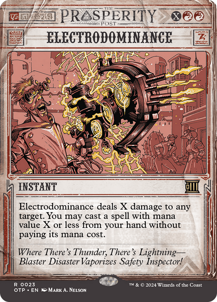 Image of Electrodominance (OTP-023) - Breaking News: (Showcase) (Borderless) Foil