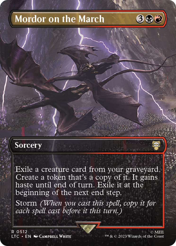 Image of Mordor on the March (Borderless) (LTC-512) - Tales of Middle-earth Commander (Borderless)