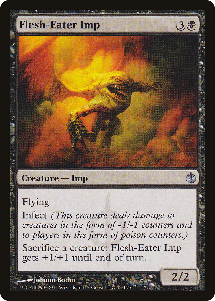 Image of Flesh-Eater Imp (MBS-042) - Mirrodin Besieged Foil
