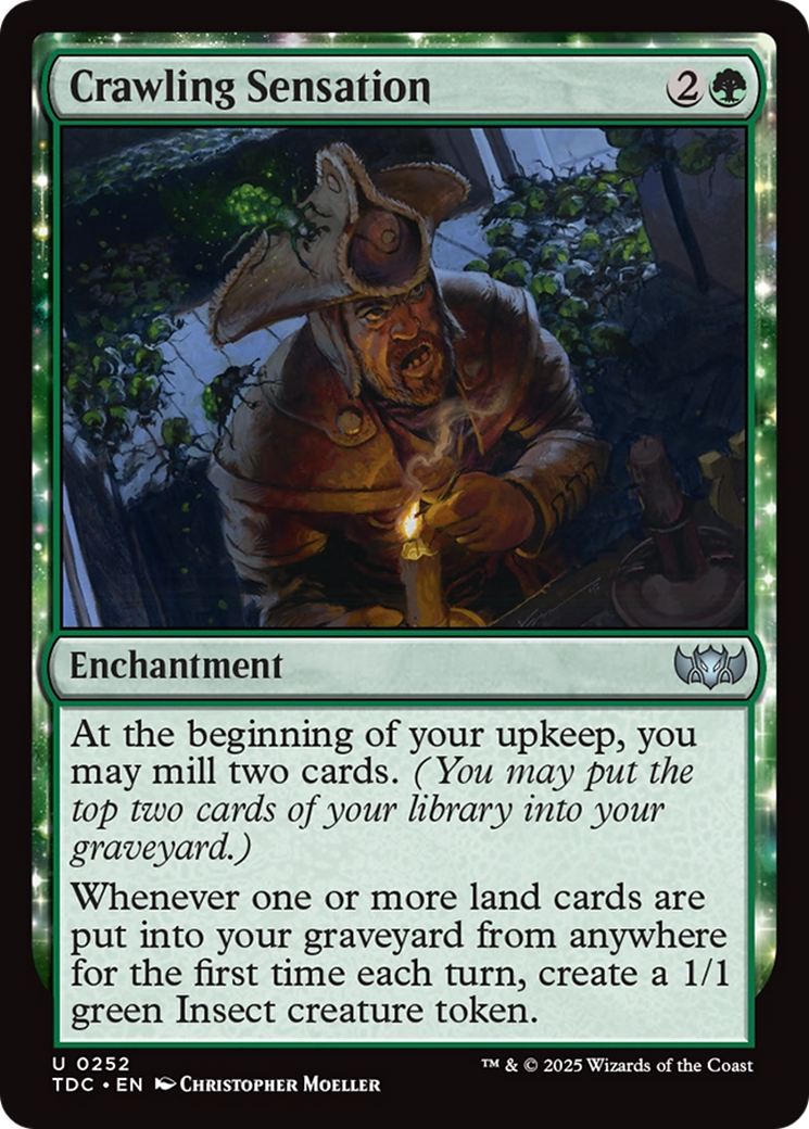Image of Crawling Sensation (TDC-252) - Commander: Tarkir: Dragonstorm: (enchantment)