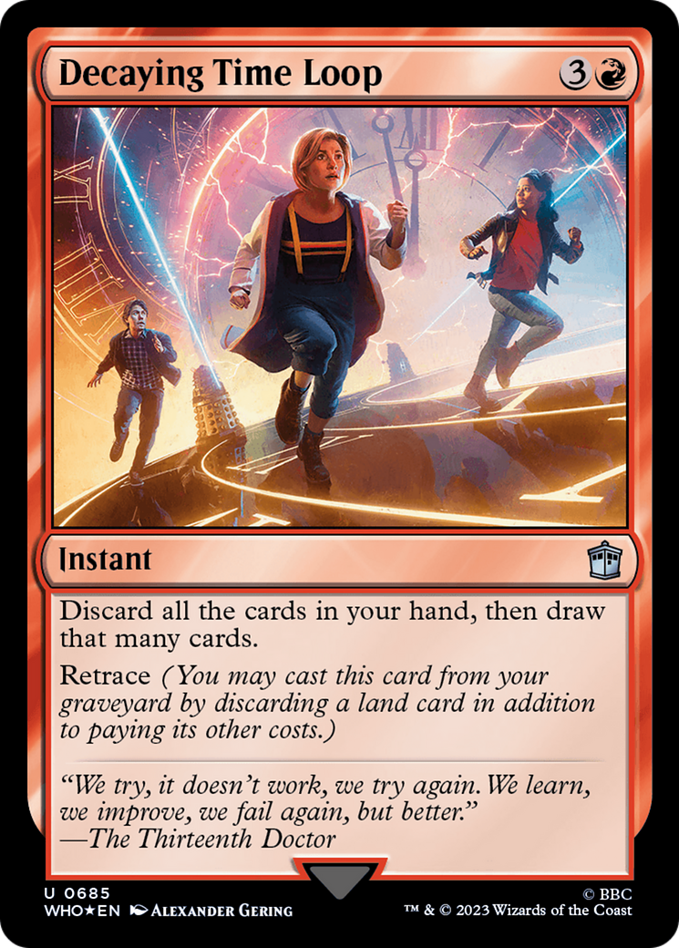 Image of Decaying Time Loop (Surge Foil) (WHO-685) - Doctor Who Foil