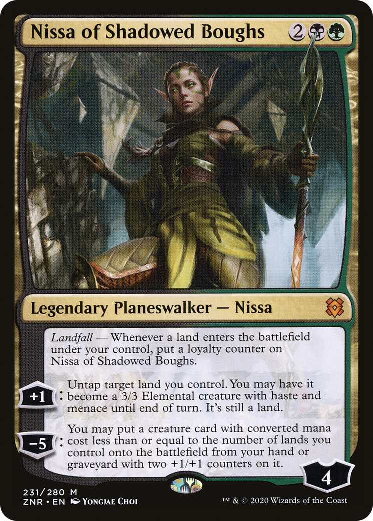 Image of Nissa of Shadowed Boughs (ZNR-231) - Zendikar Rising
